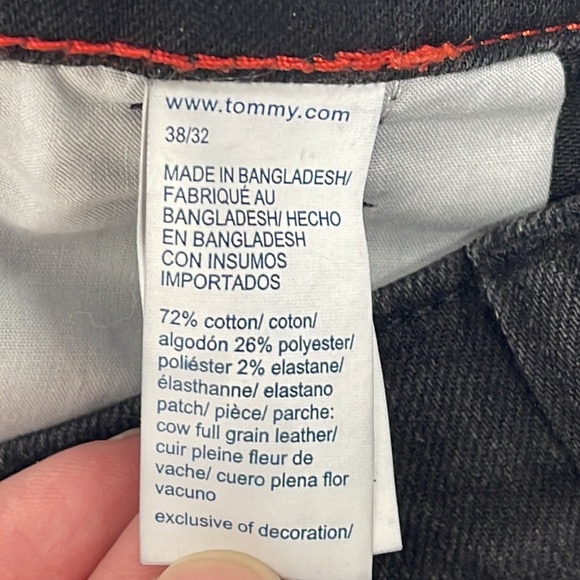 Tommy Jeans Slim Black Jeans Mens 38x32 - Picture 3 of 8